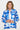 JACKET *MISSY* ROYAL GLITTERWAVE DGT PRINT