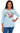 TEE *PETITE* LT BLUE DOG W/EARMUFFS