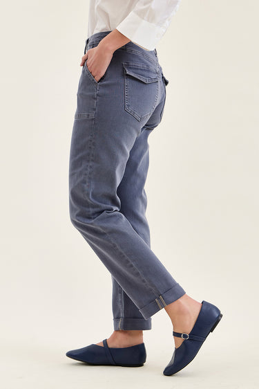 DENIM *MISSY* VINTAGE INDIGO HW AURORA WEEKENDER