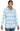 TOP *PETITE* BLUEBELL MULTI FEATHERED STRIPE