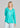 TOP *MISSY* TURQUOISE GREEN CRUSH LITE HOOD LONG SLEEVE BEST THINGS
