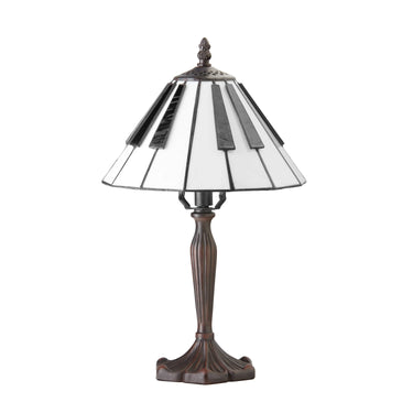 BLK WHT PIANO LAMP
