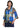 JACKET *MISSY* BLUE MULTI PRINT WOVEN TEXT MESH 3/4 SLEEVE