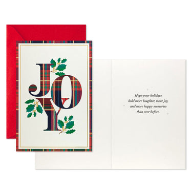 CARDBOX PLAID JOY