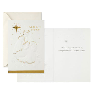 CARDBOX EMBOSS HOLY FAMILY