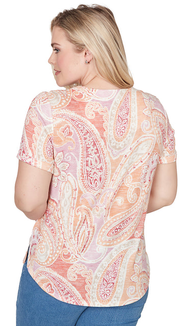 TOP *MISSY* APRICOT PAISLEY
