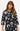 TOP *MISSY* BLACK GEO TEXTURE 3/4 SLV