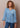 TOP *PETITE* BLUE FLORAL LYOCELL