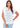 TOP *PETITE* WHITE SPLIT NECK EMBROIDERED