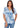 TOP *PETITE*N BRIGHT NAVY MULTI PATCHWORK PRINT