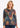 TOP *MISSY* BLUE MULTI POP OVER GEO PRINT COWL LONG SLEEVE