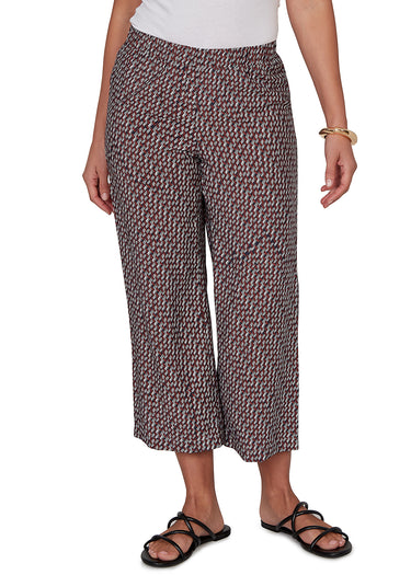 PANT *MISSY* PULL ON CROPPED WIDE LEG