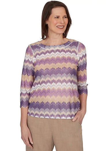 TOP *PLUS* AMETHYST CHEVRON