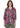 TOP *PETITE* GRAPE WINE MULTI SPLIT NECK PRINT KNIT