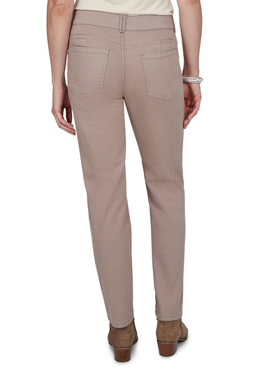 PANT *MISSY* TAUPE SOFT STRETCH DENIM 29 1/2