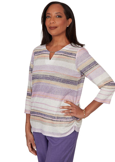 TOP *MISSY* AMETHYST MULTI SHIMMER BIADERE