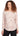 TOP *PETITE* PINK CLOUD MULT L/S BRUSHSTROKE BT NK