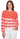 SWEATER *PLUS* DEEP CORAL TIE DYE 3/4 SLV