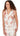 TOP *MISSY* SOFT WHITE MULTI VNECK CRUSHED FAILLE
