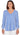 TOP *MISSY* SEA BLUE WHITE VNK SCALLOPED STRIPE