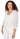 SWEATER *MISSY* SOFT WHITE 3/4 SLEEVE VNECK LACE WITH BUTTONS