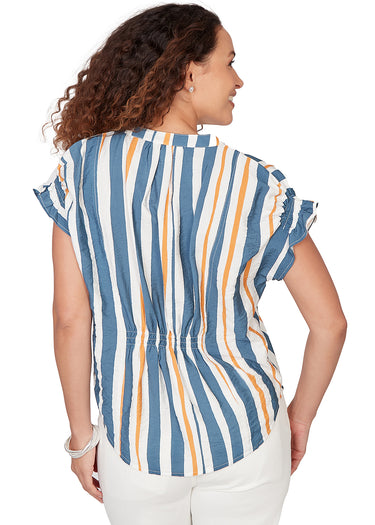 TOP MISSY WAVY SUMMER STRIPE