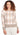 SWEATER *MISSY* PEACHSKIN COMBO CREW NECK METALLIC PLAID