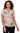 TOP *MISSY* WHITE MULTI WILDFLOWER W/RUFFLE DETAIL
