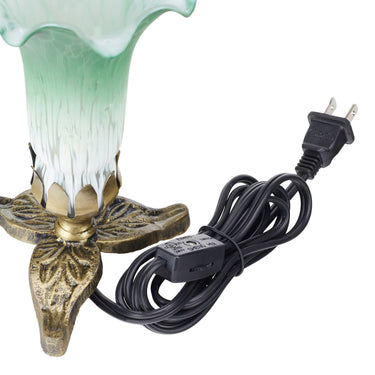 WHITE & GREEN LILY LAMP