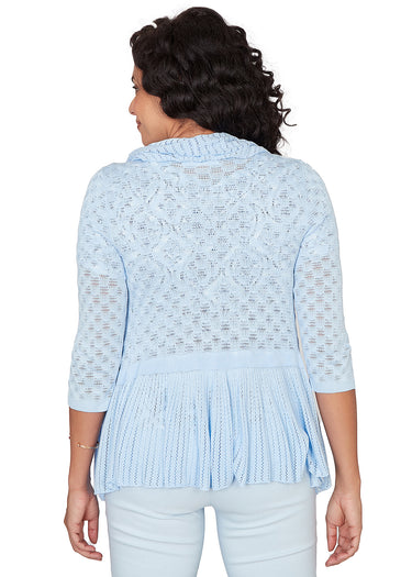 CARDI *PETITE* DRAPEY POINTELLE