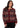 SWEATER *MISSY* CORDOVAN RED CREW NECK ARGYLE CARDIGAN
