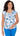 TOP *PETITE* WHITE MULTI CAP SLV SCOOP NK