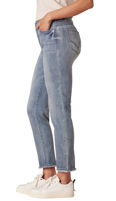 "Ab"solution Petite Slim Straight Jean with Embroidered Cascading "D"