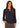 TOP *PLUS* HEATHER NAVY MIX MEDIA W/EMBROIDWERY DETAIL