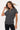 TOP *MISSY* BLACK IVORY LATTICE PLACKET DOLMAN