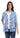 SHIRT *PLUS* BLUE WHITE GWEN W/PKTS 3/4