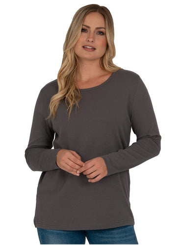 Distinct Long Sleeve Tee in Missy