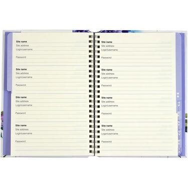 LARGE HYDRANGEA PASSWORD LOGBOOK