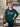 SWEATER *MISSY* GREEN SLEIGH W/HAT DROP SHOULDER
