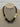 NECKLACE & EARRING SET BEADED SHORT BROWN