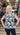 TOP MISSY EMBROID CRINKLE CHIFFON CAP SLEEVE