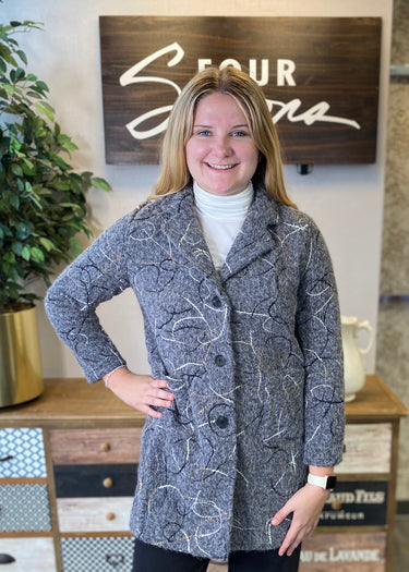 JACKET *MISSY* STRING PRINT