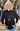 TOP *PETITE* 2 SIDE ROUCHED MOCK LONG SLEEVE