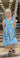DRESS *MISSY* BLUE DOUBLE LAYER FLORAL