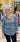 SWEATER *PLUS* SPACE DYE V-NECK ROUND HEM 3/4