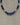 NECKLACE GOLD/BLUE GRADIANT BEAD