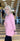 TUNIC *MISSY* PINK ROSE WAFFLE 2 PKT 3/4