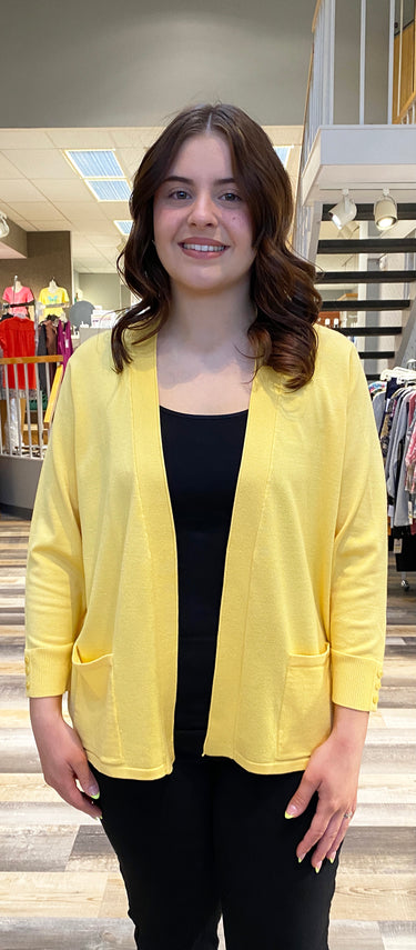 CARDI *PETITE* SHAWL OPEN 3/4 3 COLORS