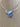 NECLACE BLUE TONES TEAR DROP