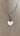 NECKLACE WHITE DISC W/SLVR TOP